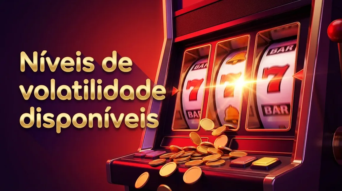 Detailed slot reels displaying different payout patterns, representing volatility levels.