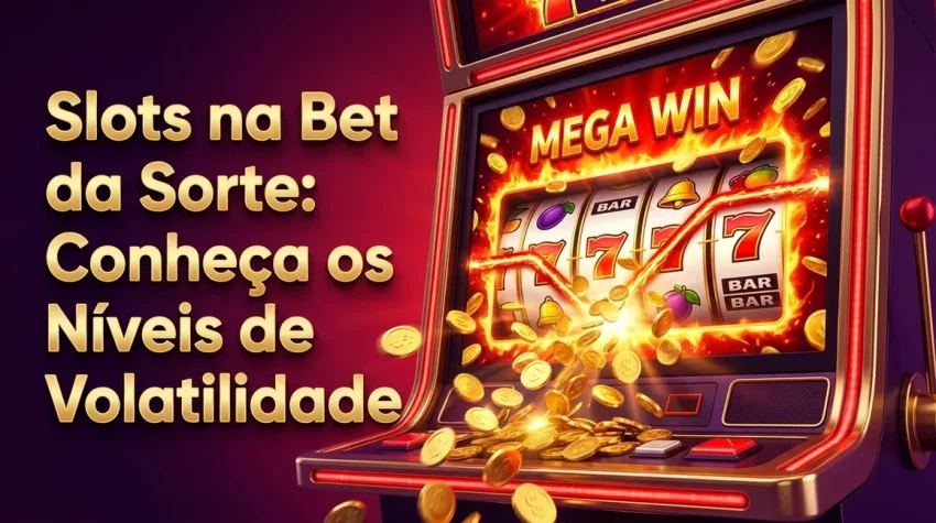 Slot cabinet screen with winning payline and gold coins, illustrating game volatility.
